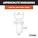 CURT 40003 Chrome Trailer Hitch Ball, 3,500 lbs, 2-Inch Diameter, 3/4 x 1-3/4-Inch Shank , Universal Fit