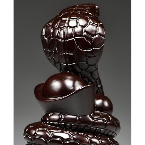 Sculpture en bois de serpent décoration maison originale - 5