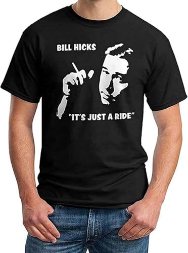 XIU CHUAN Bill Hicks Mens T-Shirt - Comedy Quote - Its Just A Ride Tees Size L