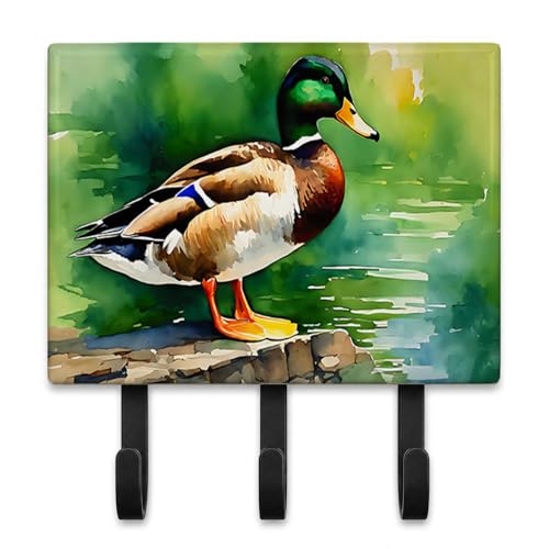 Caroline's Treasures Mallard Decorative Ceramic Triple Wall Hook