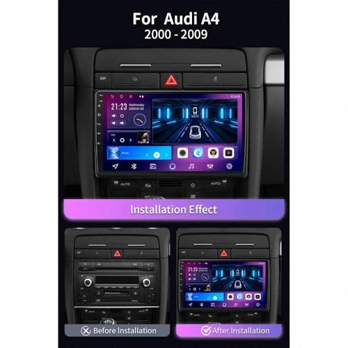 Navegador GPS radio de coche 2 DIN Audi A4 B6 S4 RS4 B7 Seat Exeo 1G+32G Bluetooth 2