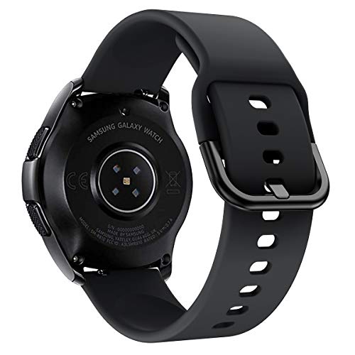 Syxinn Compatibel met 22 mm armband Galaxy Watch 46 mm/Galaxy Watch 3 45 mm/Gear S3 Frontier/Classic armband siliconen… - Image 3