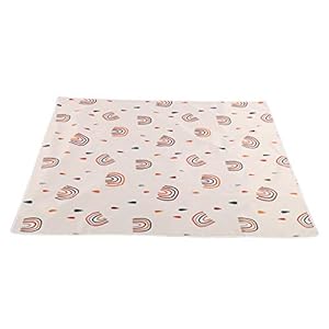Baby Eetkamerstoel Mat, Baby Hoge Stoel Vloerbeschermer, Baby Speelkleed Baby Waterdicht voor Baby Bescherming Pad Baby Outdoor Picknick Pad Kruipen Pad(110 * 110CM, SMT105-EF345)