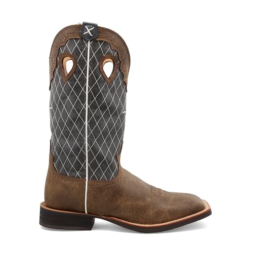 Image of Twisted X Men's 14 inch Pull on Ruff Stock Square Toe Western Boot