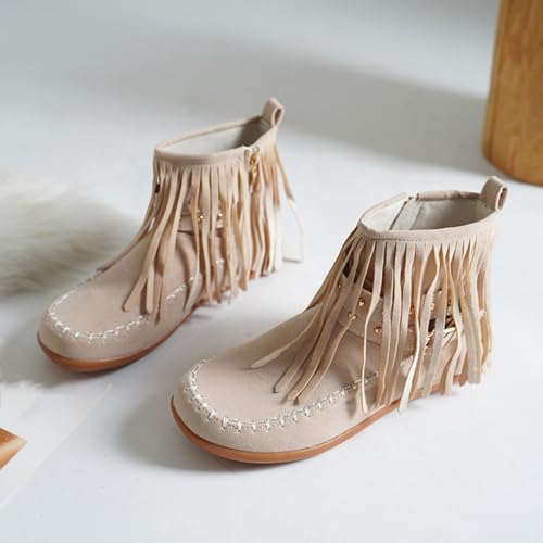 Bottes courtes de cowboy daim bout rond avec mémoire de forme - 3