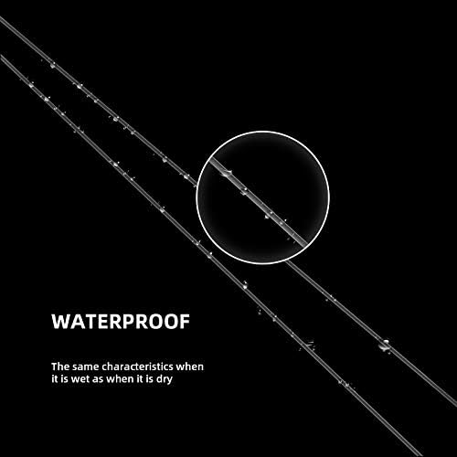 SF 100% Pure Fluorocarbon leader material Fishing Line Virtually Invisible Shock Resistant Increased Sensitivity Sink Fast Clear for Saltwater Freshwater 6/8/10/12/15/20/25/30/40/50/60/80/100LB