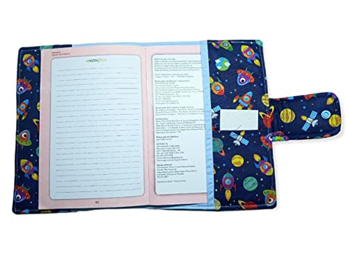 Capa Carteira de Vacinação Espacial - Lilifish Baby & Kids