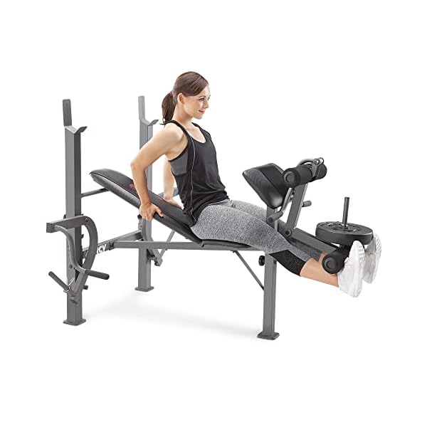 Marcy Standard Weight Bench with Leg Developer and Butterfly Arms, Multifunctional Workout Equipment, Workout Equipment…