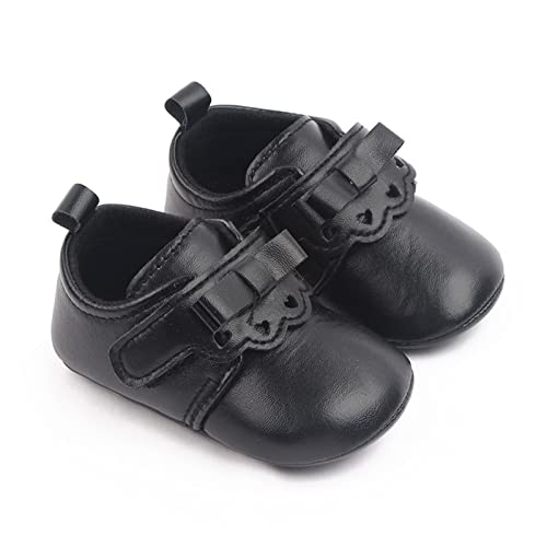 Kids Marry Jane Shoes Baby Bowknot Faux Leather Solid Color Soft Sole Dance Shoes Children Lightweight Soft Sole Shoes2