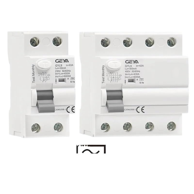 Interruttore Magnetotermico Differenziale Interruttore Differenziale Di Tipo GYL9 A RCD AC ELCB 2 Poli 40 63 30 MA 100 300 RCCB(2P 40A,300mA)