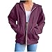 HJYUZP Zip Up Hoodie Women, Zip Up Hoodie Oversized Hoodies Women's Sweatshirts Crewneck Sweatshirt Cropped Light Weight Jackets Fall Fashion Winter Clothing 2025 Casual Y2K Comfy