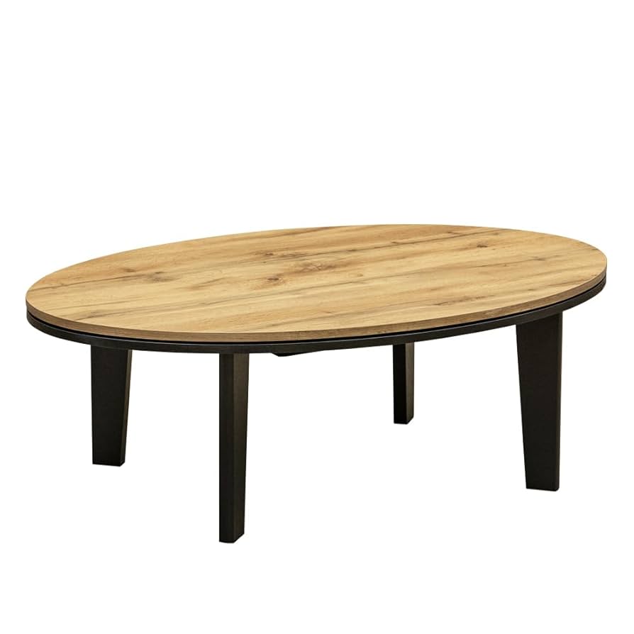 モダンオールシーズンコタツ 楕円 105 オーク（OAK）