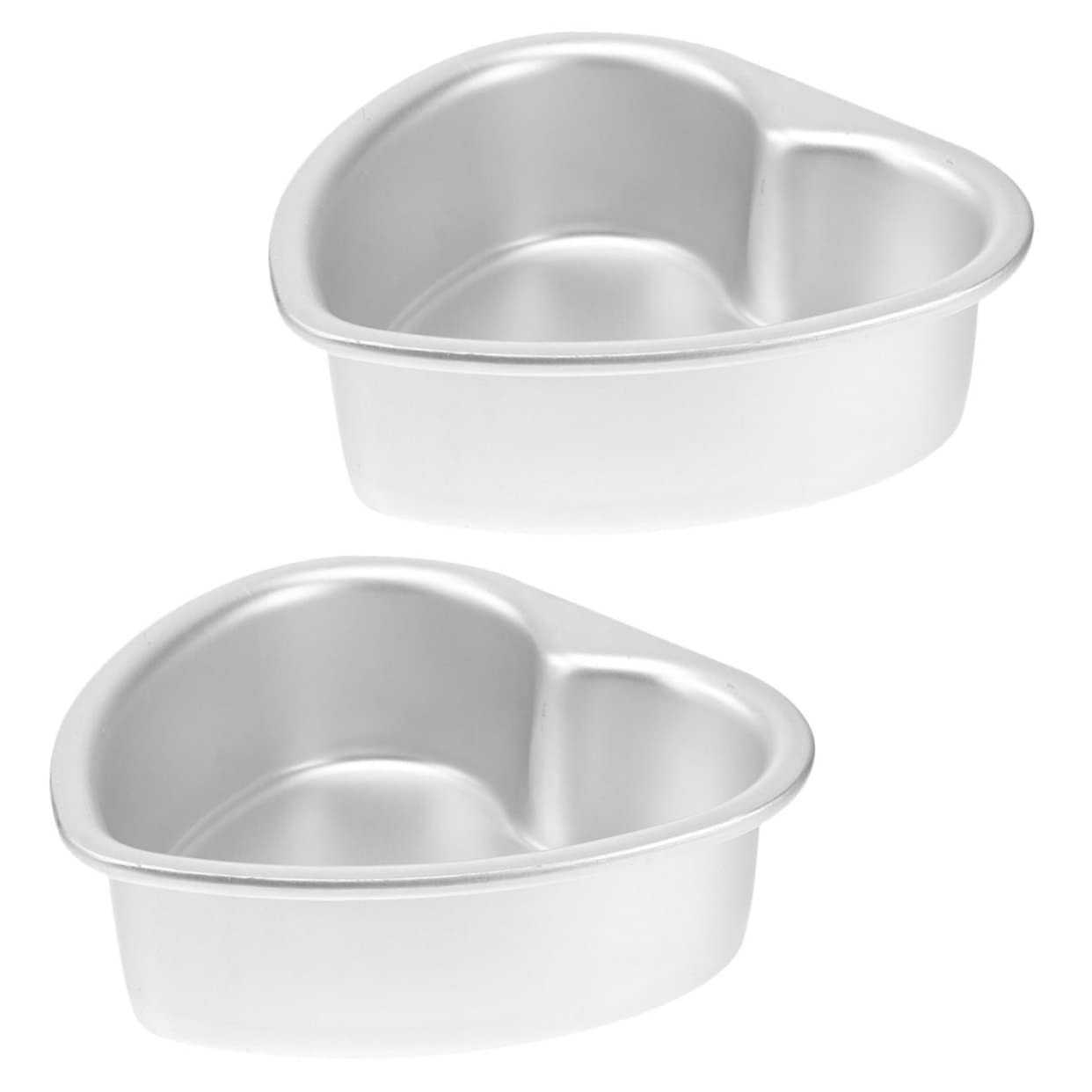 PRETYZOOM 8pièces Moules à Gâteau Métal Forme De Cœur De Moules Antiadhésifs Pour Pâtisserie Outils De Cuisson Idéaux Pour Gâteaux Et Desserts