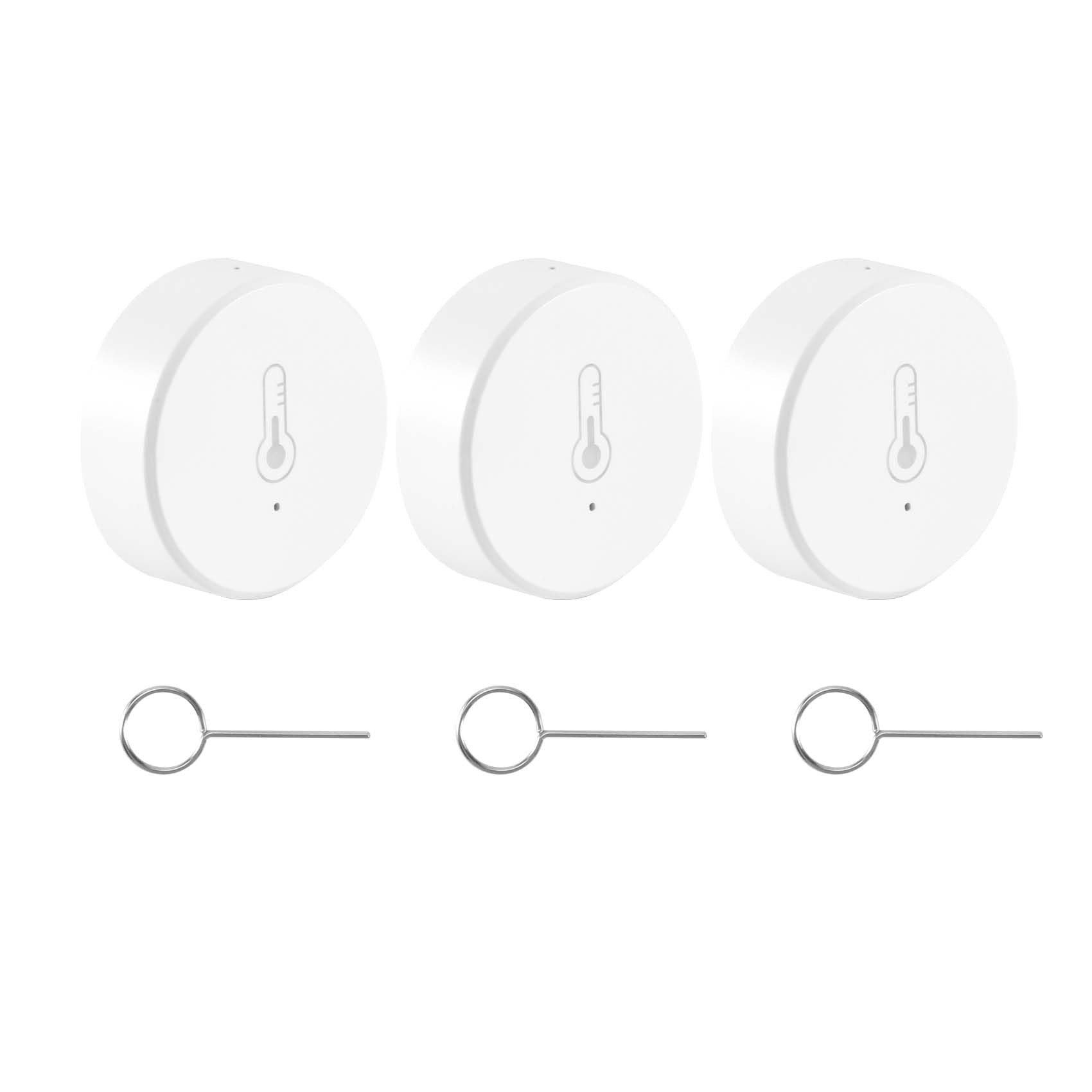 Turodeuo Tuya Smart ZigBee 3.0 Smart Temperature and Humidity Sensor Battery Powered Security with Tuya Smart Life App (B)