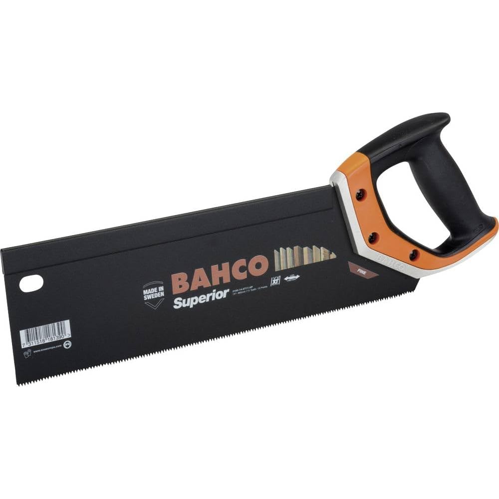 Bahco 3180-14-XT11-HP Rückensäge "Superior" 350 mm für Feines-mittegrobes Holz