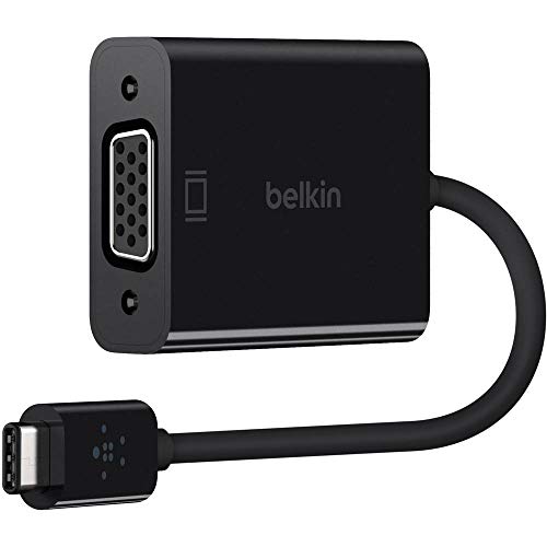Image of Belkin USB-C to VGA Adapter - Black