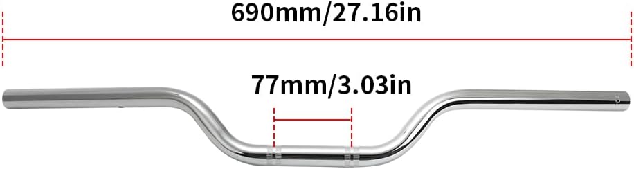 7/8" 22mm Drag Style Bar Handlebar For Honda Kawasaki Suzuki Yamaha Ducati APRILLA BUELL