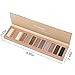 UCANBE 12 Color Eyeshadow Makeup Palette, Neutral Matte Shimmer Nude Eye Shadow Make Up Pallet with Double-ended Brush Set Kit, Highly Pigmented Long Lasting Waterproof