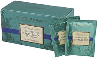 Fortnum & Mason British Tea, Royal Blend Decaffeinated, 25 Count Teabags (1 Pack)
