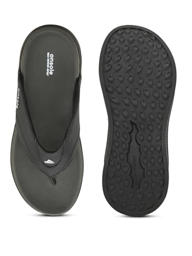 Image of Lightweight Comfort Summer Trendy Premium Stylish Black Flip Flops For Men