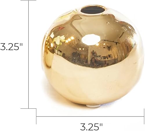 Miniatura 4 de Chive - Juego de 6 floreros pequeños JoJo de cerámica de 3 pulgadas, florero redondo de cerámica, florero decorativo moderno para decoración del