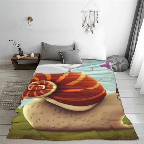 Couverture en micro polaire escargot 127x152 cm pour canapé - 8