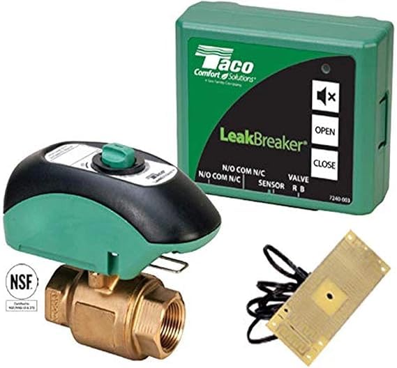 TACO LB-075-H-2LF LeakBreaker 3/4"" NPT Water Heater Shut-Off Valve & Actuator by Taco - Used condition - US$149.39