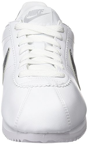 Nike Classic Cortez Leather, Sneaker Donna, Bianco...