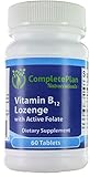 Completeplan Nutraceuticals Sublingual Methylcobalamin Vitamin B12 and Active Methyl Folate - Most Bioavailable B12 in Natural Cherry - Chewable Lozenge (Methyl B12 and L-5-MTHF)