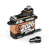 AGFRC Micro servo de direction RC de 3 kg – 0,052 sec haute vitesse HV entièrement métallique Servo numérique sans noyau pour voitures Mini Z, petits avions (A06CLS V2 édition spéciale 2026)