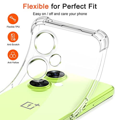 Image of Silicone Oneplus Nord Ce 3 Lite 5G,[Bumper] Exclusive-Transparent Back Cover Clear Thin Case-For Oneplus Nord Ce 3 Lite 5G