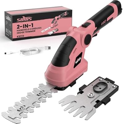 SOYUS Cordless Hedge Trimmer, 2 in 1 Electric H...