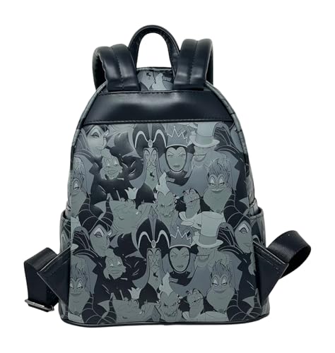 Loungefly Disney Villains Debossed All Over Print Womens Double Strap Shoulder Bag Purse3