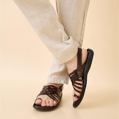 Image of Regal Men One Toe Formal Strappy Sandal