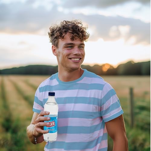 BARR 12 Pack Perfect Lemonade, Lemon Flavoured Fizzy Drink, Sparkling Fizzy Pop, 12 x 500ml Bottles