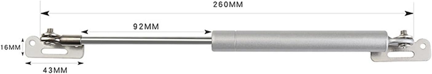 L Aluminum frame pneumatic hydraulic rod meter box decorative painting hydraulic support rod Z flip-up buffer telescopic gas support rod(40N,613smallironhead)