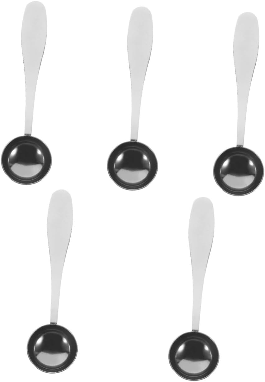OUNONA 5pcs Stainless Steel Measuring Spoon Scale Kitchen Tool for Accurate Baking and Cooking Compact and Lightweight Design for Home Coffee Shops and Travel