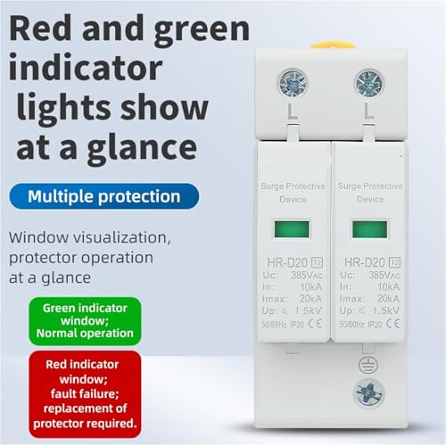 Parafoudre domestique 4P AC385V protégez vos appareils contre la foudre 100KA - 3