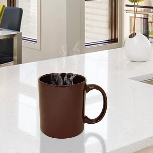 Funny Guy Mugs Plain Brown Ceramic Coffee Mug, Brown, 11-Ounce #TOP2