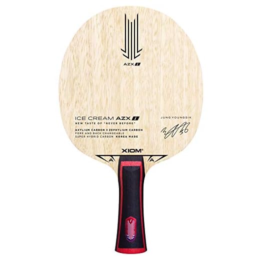 Xiom AZXi 21101 Table Tennis Racket, Ice Cream, Shakehand for Attacks, Special Material, Flare, Natural