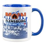 Fördeblau Moin Flensburg Keramik Tasse | Hafen & 