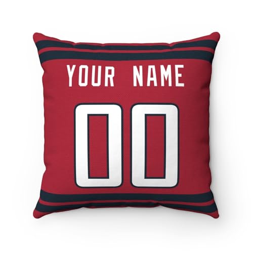 Image of ANTKING Houston Throw Pillow Custom Any Name and Number Personalized Gift for Men Women Boys