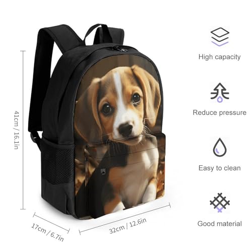 Cute Beagle Laptop Backpack - Waterproof Daypack Lightweight Bookbag for Office Outdoor Travel 16 Inch2