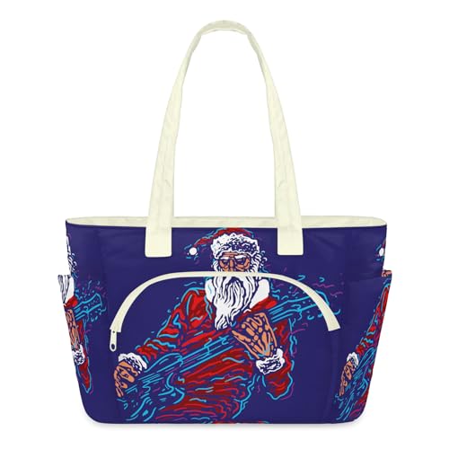 Sac fourre-tout léger femme grand cabas matelassé zippé pour travail et bagage voyage