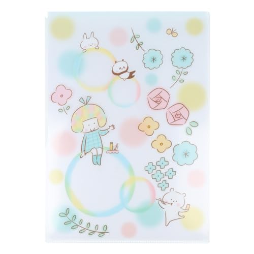 サンスター文具(Sun-Star Stationery) mizutama クリアファイル 多機能 A4 シャボン玉柄 S2138719