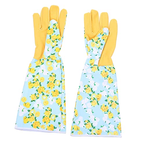 CIYODO De Jardinage Résistants à Usure Pour Élagage Et Plantation Jaunes Avec Réglables Pour Protection Des Mains