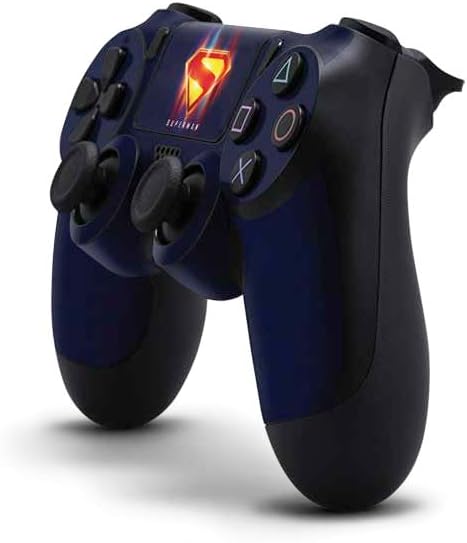 Vista 9 de Skinit Calcomanía para juegos compatible con el controlador de PS4, logotipo oficial de DC Comics Superman Comic en diseño rojo