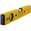 STABILA Wasserwaage Type 70, 30 cm, leichtes Alu-Profil, 1 Horizontal-Libelle, 1 Vertikal-Libelle, Made in Germany