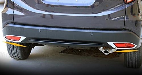 2Pcs Chrome Rear Fog Light Lamp Frame Cover Trim Strip for Honda HRV HR-V 2016 2017 2018