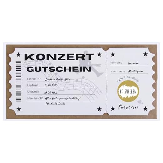 CL&MH Tarjeta de concierto/festival de rubbelismo | billete de música sorpresa | regalo de concierto, concierto, cupón de concierto, personalizable, concierto, festival, concierto | cumpleaños,